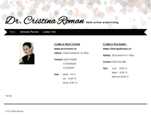 Tablet Screenshot of drcristinaroman.com